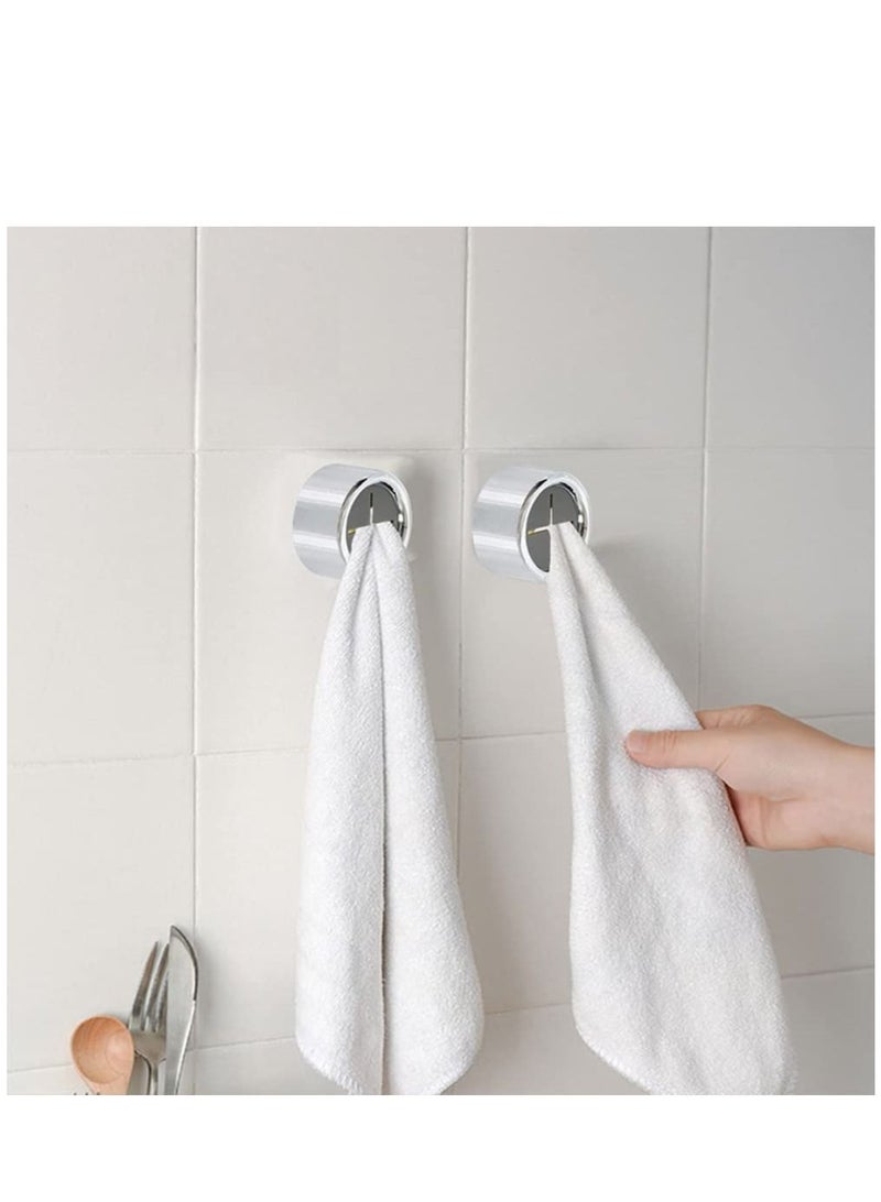 KASTWAVE 3 Pieces Towel Holder Sticky Hook, Self Adhesive Towel Hooks, Towel Hooks Wall Mount, Stainless Coat Hooks - Image 4