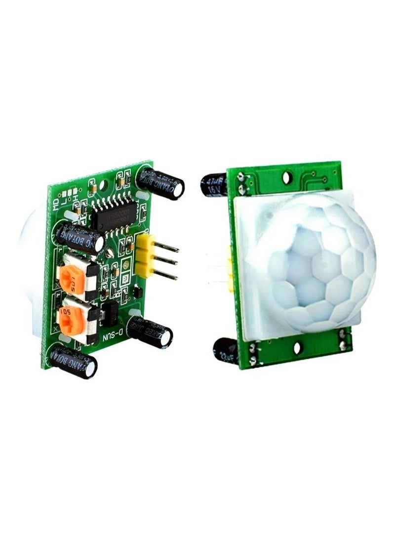 2 × وحدة استشعار الحركة PIR IR HC-SR501 مع إعدادات قابلة للتعديل - Image 2