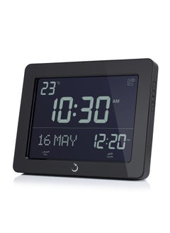 Al Fajr AlFajr Azan Alarm Clock CF-19 - Ramadan Clock Automatic Azan Five Times in 5 Different Voices - Simplified Manual for USA Cities (Black)  - Image 2