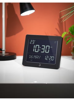 Al Fajr AlFajr Azan Alarm Clock CF-19 - Ramadan Clock Automatic Azan Five Times in 5 Different Voices - Simplified Manual for USA Cities (Black)  - Image 4
