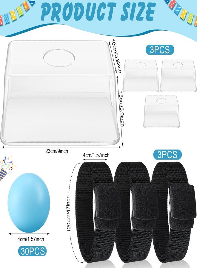 Vinsot 3 Sets Baby Shower Games Bridal Funniest Baby Shower Play, Interactive Shaking Balls for Boy or Girl, Table Tennis Twerk Game (Blue) - Image 5