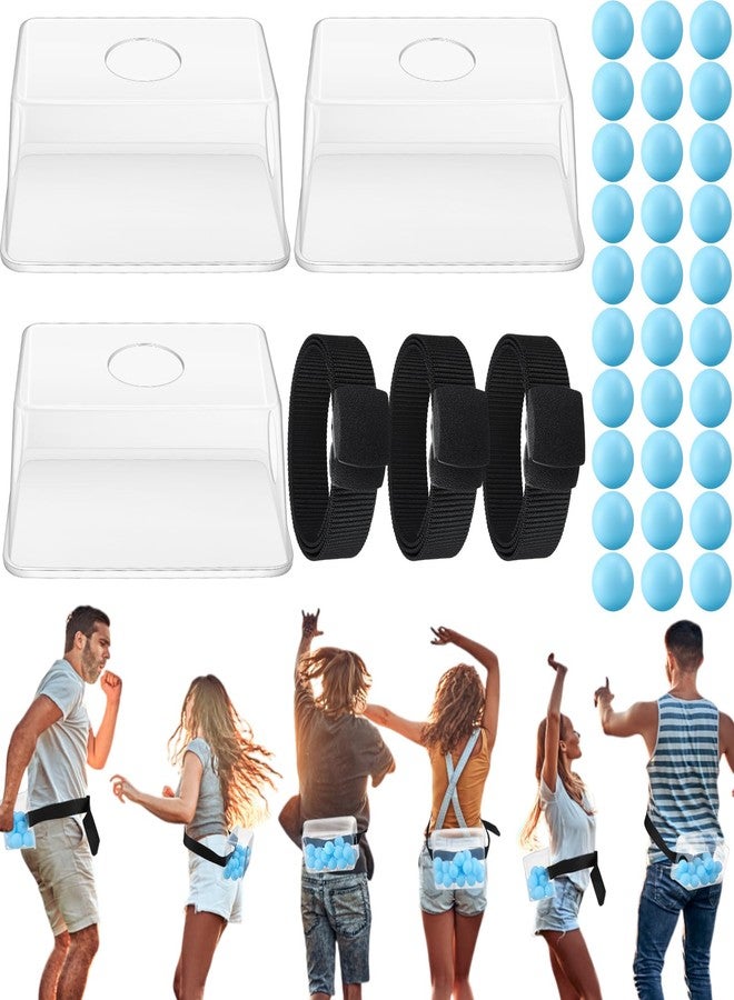 Vinsot 3 Sets Baby Shower Games Bridal Funniest Baby Shower Play, Interactive Shaking Balls for Boy or Girl, Table Tennis Twerk Game (Blue) - Image 1