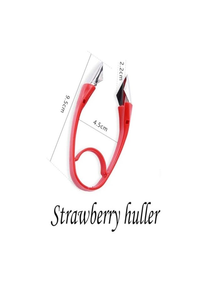 TIYOORTA Stainless Red Strawberry Huller Stem Remover, Pineapple and Tomato Corer, Fruits and Vegetables Eye Peeler - Image 4