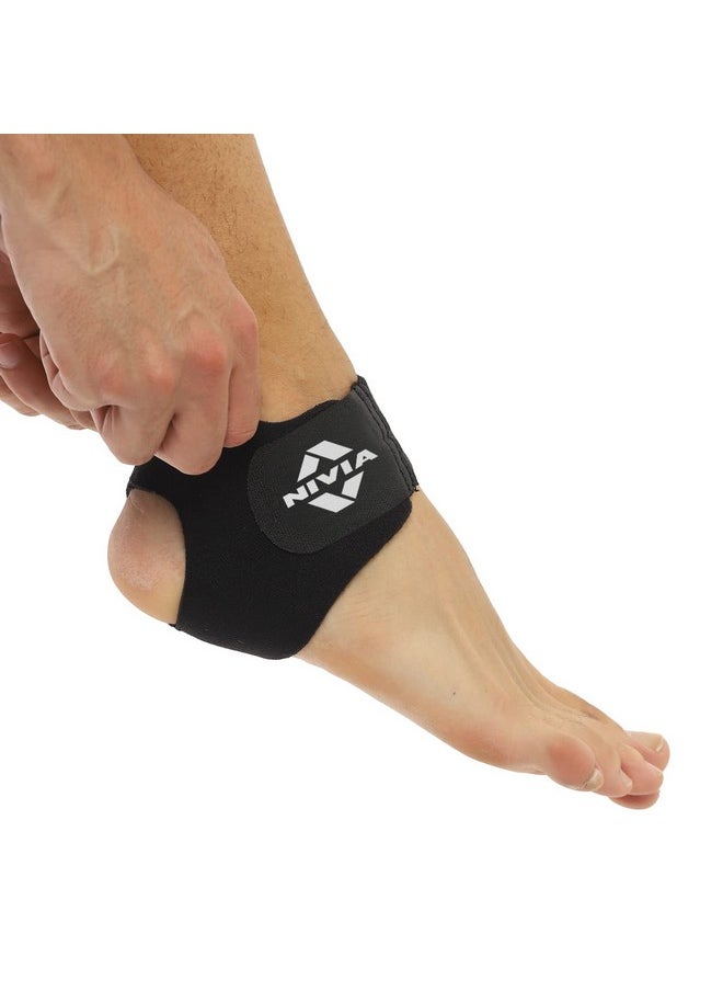 Nivia - Nivia Orthopedic Adjustable Ankle Support for men and women, for gym, for outdoor sports, ankle brace for sports, Pain relief ankle protection guard, Ankle Band, Ankle Compression Socks, Free Size - Image 1