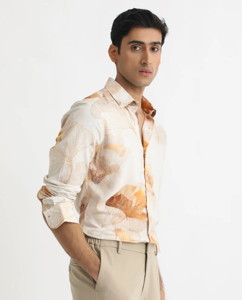 Rare Rabbit Men's Floral Print Shirt
