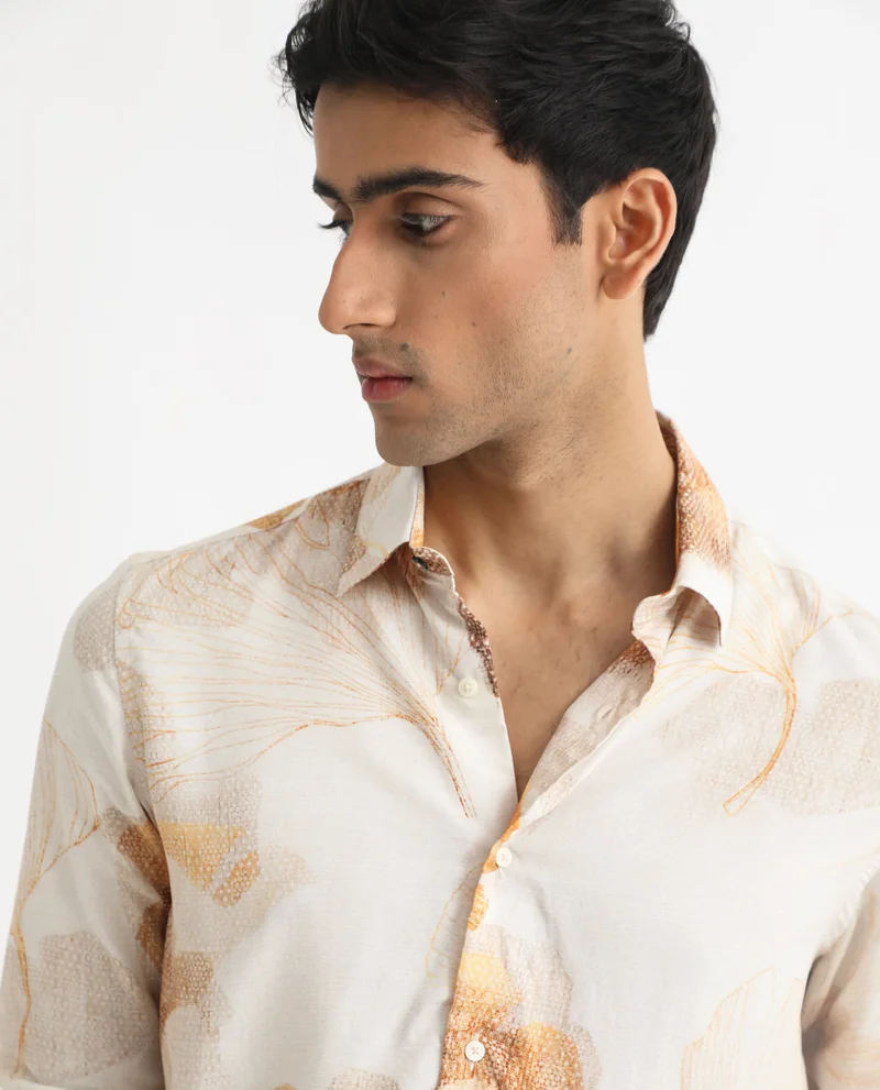 Rare Rabbit Men's Floral Print Shirt