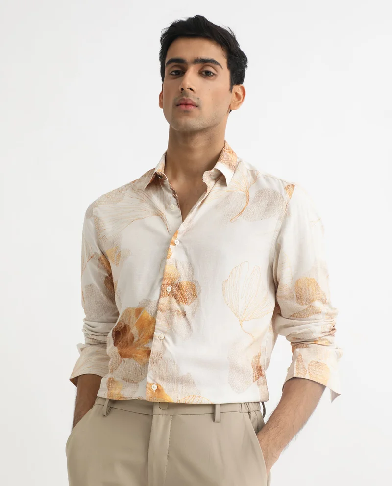 Rare Rabbit Men's Floral Print Shirt