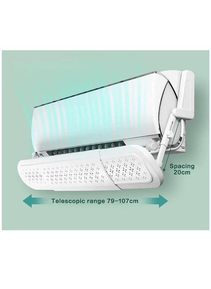 Arabest - Air Conditioner Deflector, Adjustable Split AC Air Conditioning Baffles, Anti Direct Blowing Air Conditioning Wind Shield for Home Air Conditioner - Image 1