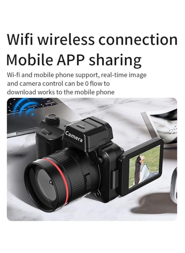 General 4K WiFi Digital Camera Digital camcorder with 2.2-inch rotating screen, autofocus AF 16x digital zoom, built-in battery, LED fill light, beauty filter  - Image 3
