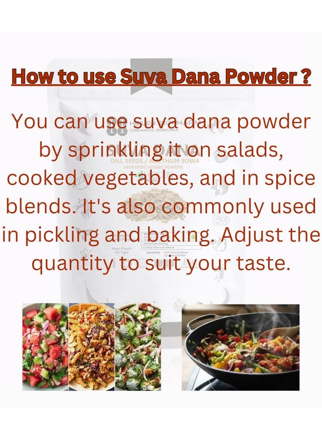 Heilen Biopharm Heilen Biopharm Suva Dana Powder (Dill Seed) For Stomach Health Support - 100 g Pack of 1  - Image 4