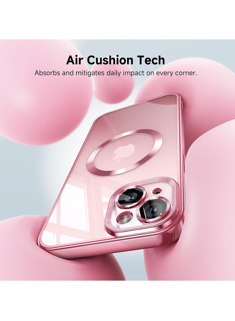 ELTRAZONE iPhone 15 Plus Case with Integrated Camera Lens Protection [TOP N56 Magnets] [Military Grade Drop Protection] for Magsafe Women Men iPhone 15 Plus Cover Case 6.7" Pink - Image 5