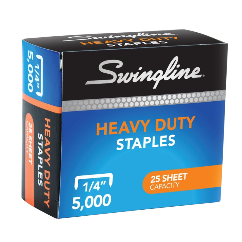 Swingline Staples Heavy Duty 14 Length 25 Sheet Capacity 100Strip 5000Box 1 Pack 79394