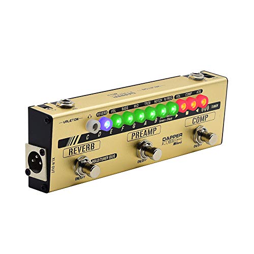 VALETON Dapper Acoustic Mini Electric-Acoustic Guitar DI Analog Preamp Multi-Effects Pedal - Image 1