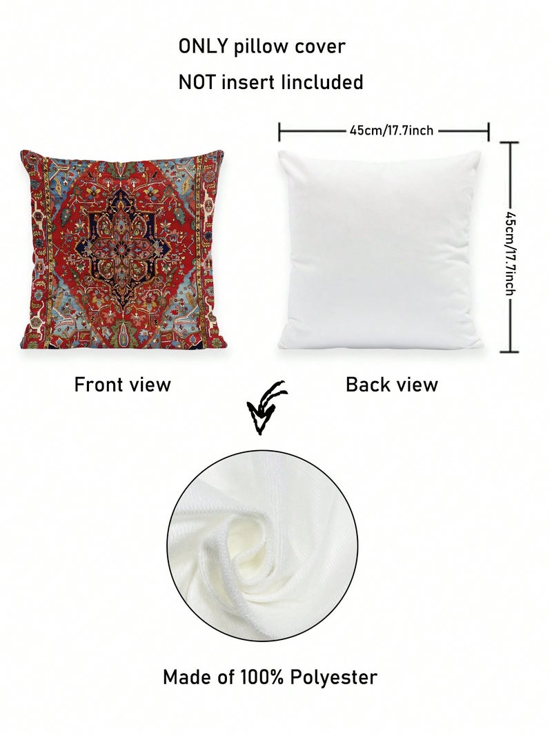 Ramadan Decorations Oriental Geometric Cushion Covers Set Of 4 Pieces 45 × 45 cm Decorative Pillow Covers - Image 4
