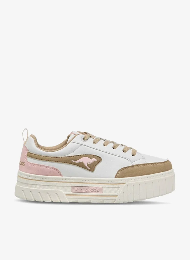 kangaROOS Women's Panelled Lace-Up Sports Shoes