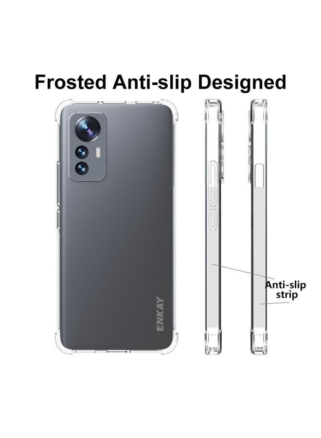 ENKAY Case For Xiaomi 12 Lite Clear TPU Shockproof Phone Case - Image 2