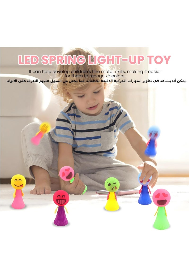 20 Pieces Jumping Gifts Spring Launcher Jumping Doll, Light Up Jumping Spring Launchers With Flashing LED, Pop Up To 4 Feet High, Kids Jumping Toys, Children's Birthday Gifts, Party Gifts For Boys And Girls (Random Color) - Image 4
