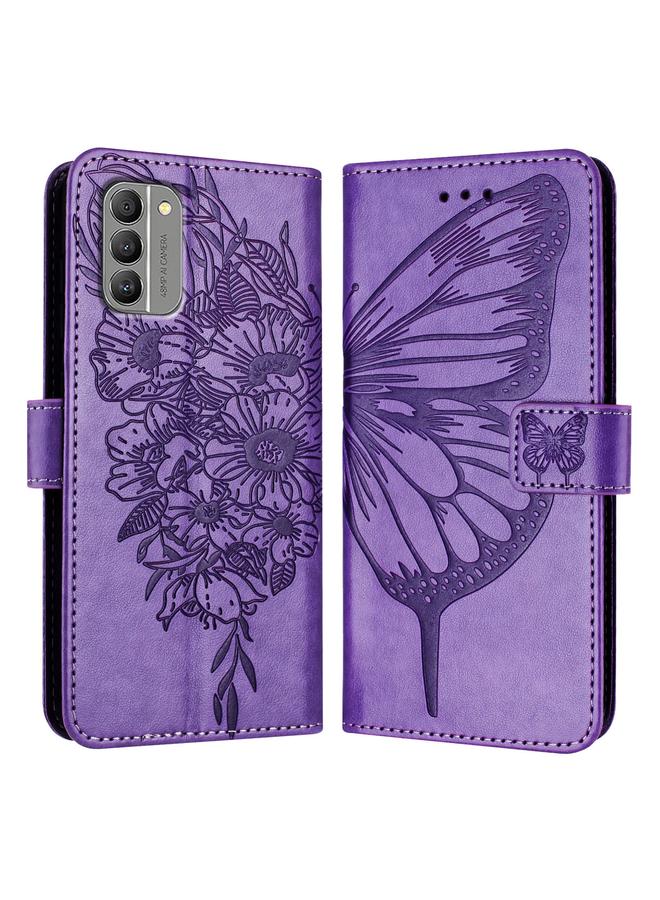 S-TOP Case For Nokia G400 Embossed Butterfly Leather Phone Case - Image 2