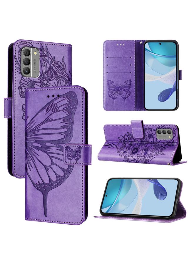 S-TOP Case For Nokia G400 Embossed Butterfly Leather Phone Case - Image 1