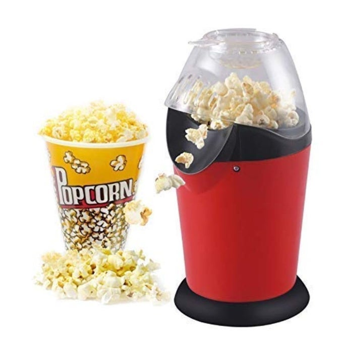 OILFREE POPCORN MAKER ELECTRIC HOT AIR TECHNOLOGY STYLISH COMPACT DESIGN QUICK EASY FOR HOME MOVIE NIGHTS