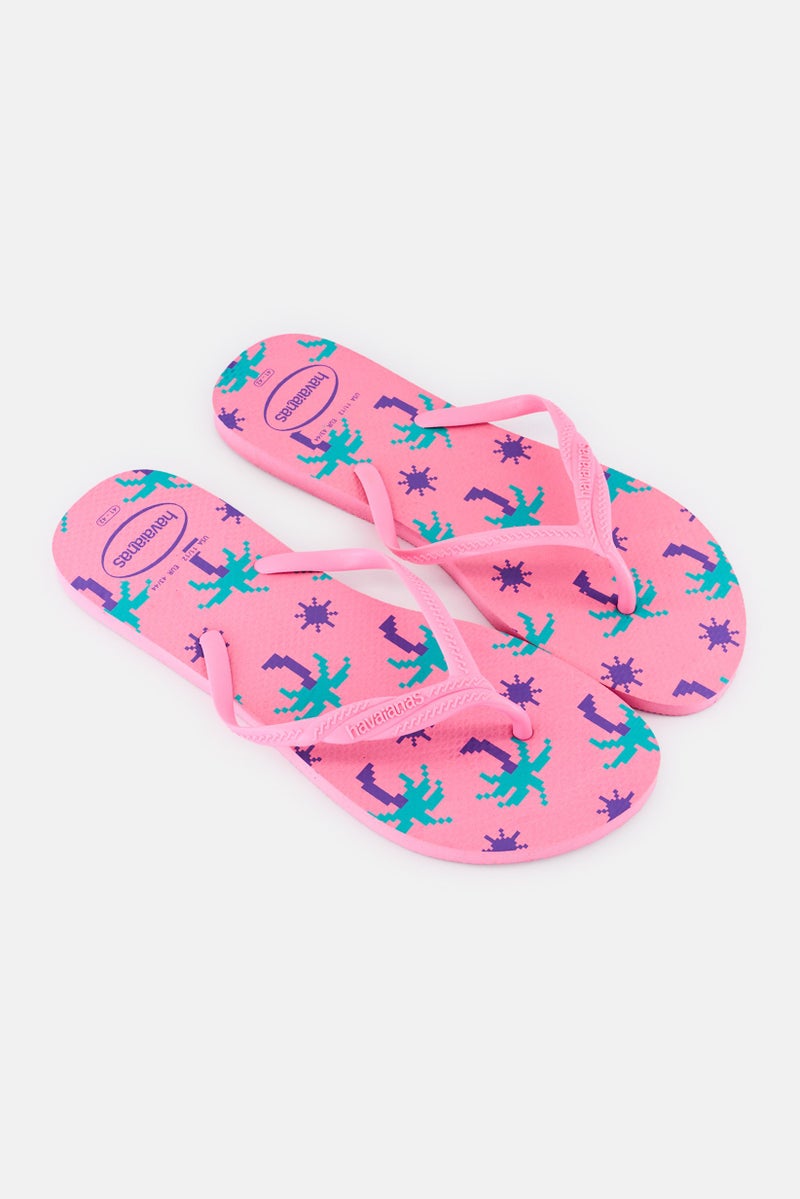 Havaianas Women Style 2 Graphic Print Slip On Slippers, Multicolor - Image 2