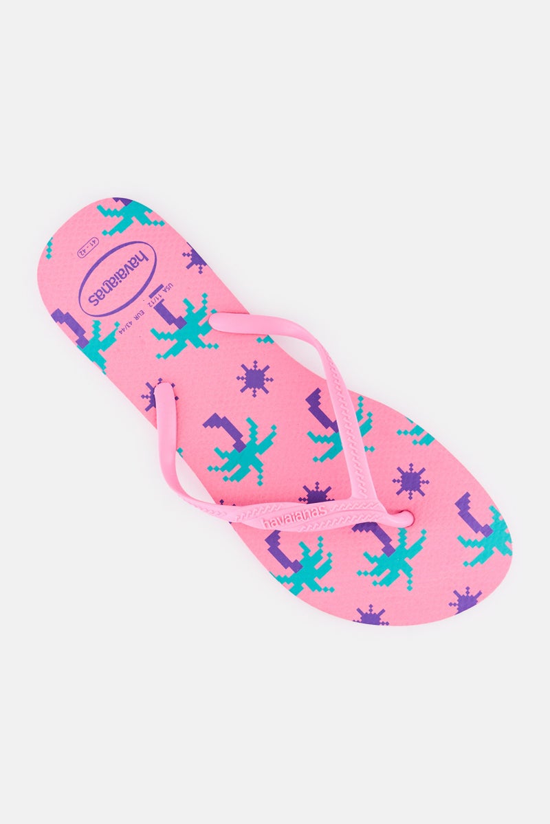 Havaianas Women Style 2 Graphic Print Slip On Slippers, Multicolor - Image 4