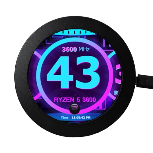 VSDISPLAY 2.8 Inch Round LCD Display Screen 480x480 IPS for PC Computer Case Building CPU/GPU Temperature Sensor Panel DIY Accessories - Image 1