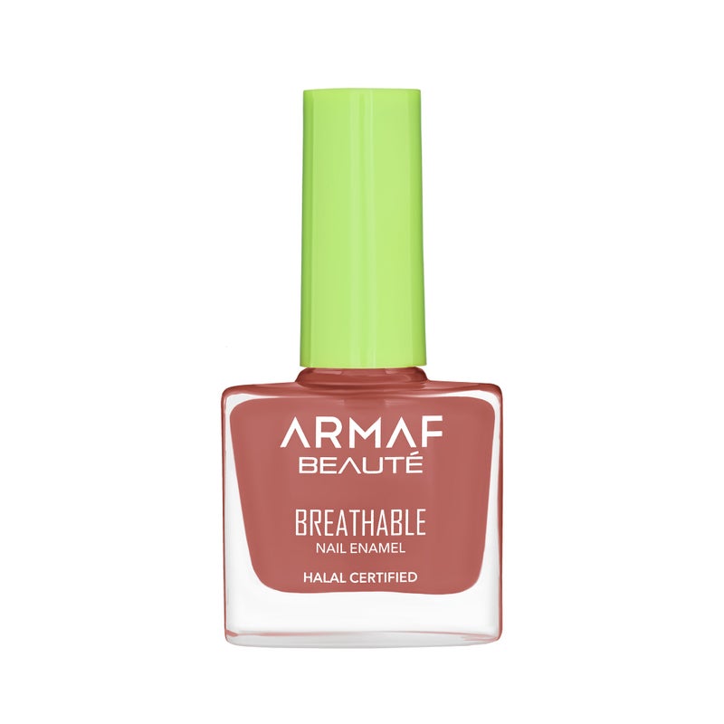 Armaf Beaute Armaf France Breathable Nail Enamel 9ml, HL316 Brick Red, Long Lasting Nail Polish, Halal Certified, High Shine, Quick Dry Resistant, Long Lasting, Lightweight & Non Sticky, Best For Every Outfit