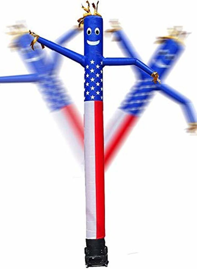 HI SUYI 20ft Advertising Inflatable Tube Men Blow Up Giant Waving Arm Fly Puppet Christmas Decorative Signs For Business Store Party (No Blower) - Image 2