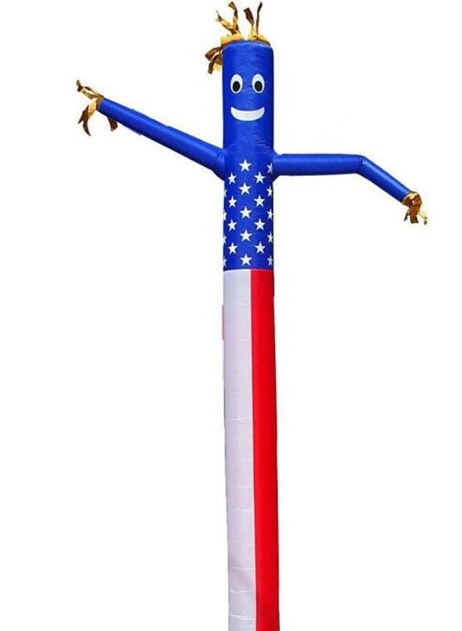 HI SUYI 20ft Advertising Inflatable Tube Men Blow Up Giant Waving Arm Fly Puppet Christmas Decorative Signs For Business Store Party (No Blower) - Image 1