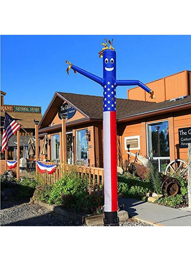 HI SUYI 20ft Advertising Inflatable Tube Men Blow Up Giant Waving Arm Fly Puppet Christmas Decorative Signs For Business Store Party (No Blower) - Image 4