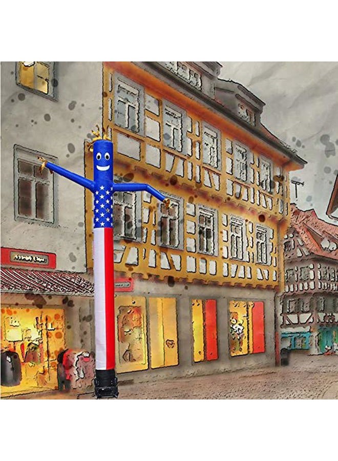 HI SUYI 20ft Advertising Inflatable Tube Men Blow Up Giant Waving Arm Fly Puppet Christmas Decorative Signs For Business Store Party (No Blower) - Image 5
