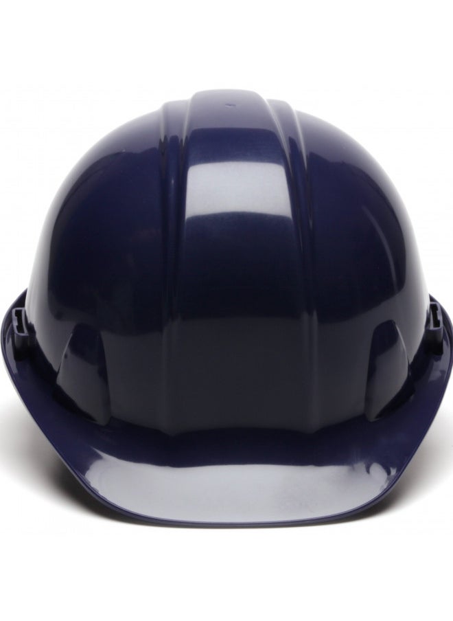 Pyramex Safety Pyramex Standard Shell Ratchet Suspension Hard Hat, 4 Point Ratchet Suspension, Dark Blue  - Image 1