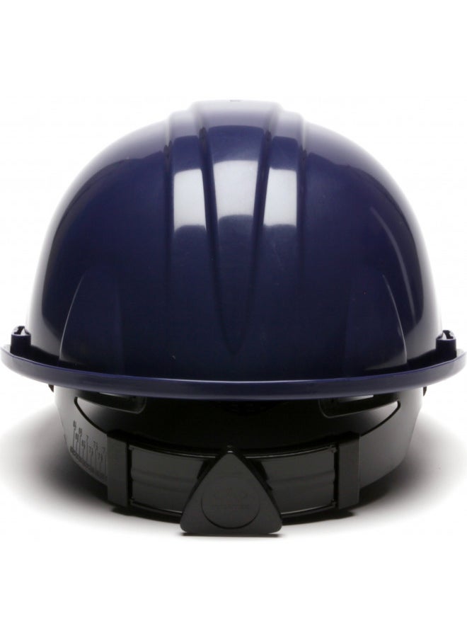 Pyramex Safety Pyramex Standard Shell Ratchet Suspension Hard Hat, 4 Point Ratchet Suspension, Dark Blue  - Image 3