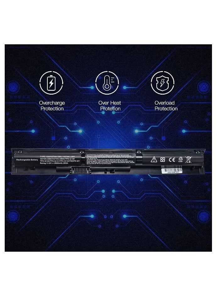 بطارية V104 756743-001 VI04 756478-421 لأجهزة HP ProBook 450 G2 و455 G2 و440 G2، أرقامها التسلسلية: 756746-001، 756744-001، 756745-001، 756478-851، 756478-422، 756479-421 - Image 2