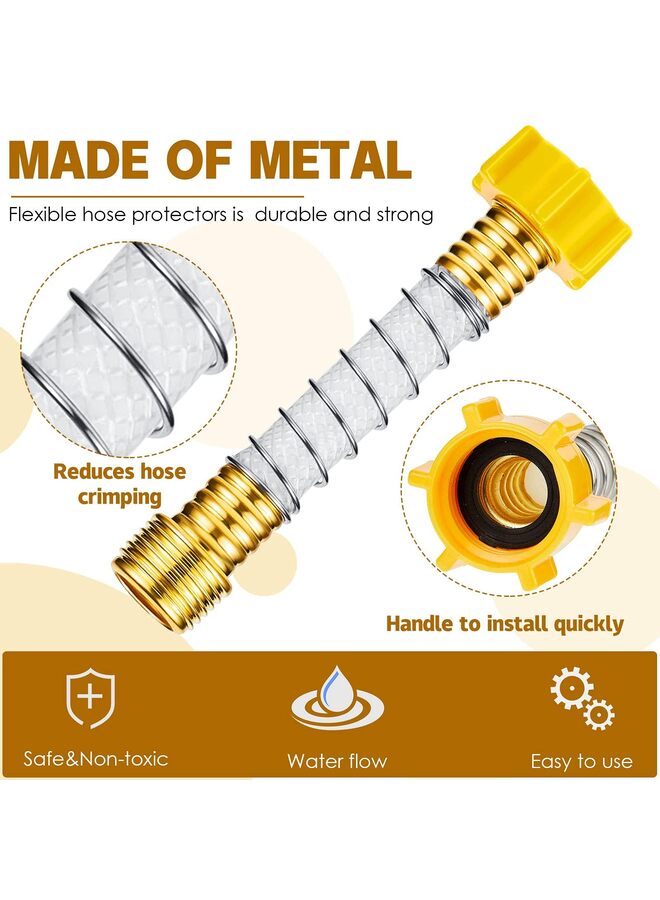 Flexible Hose Protector-Eliminates Hose Crimping and Straining at Faucets and Water Connections for RV, Garden  Car Wash Hose Extension Adapter - Image 2