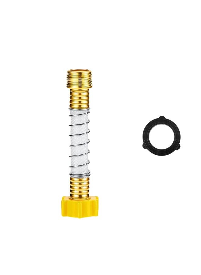 Flexible Hose Protector-Eliminates Hose Crimping and Straining at Faucets and Water Connections for RV, Garden  Car Wash Hose Extension Adapter - Image 1