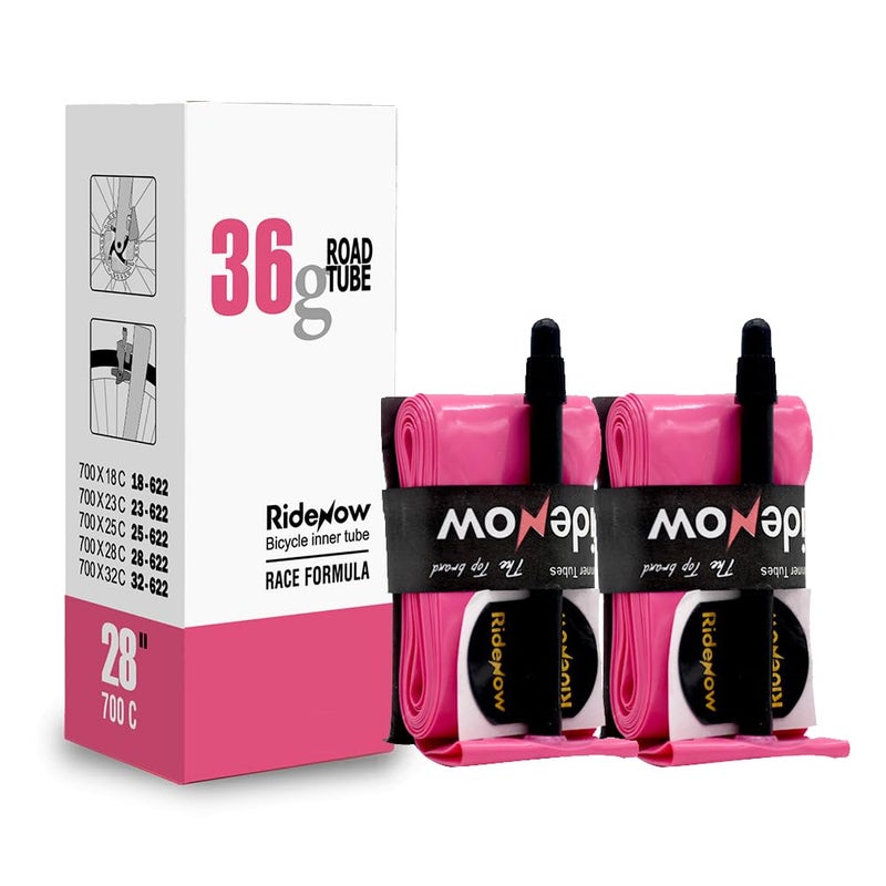 24 Pack Ridenow TPU Inner Tubes 700 x 1832c Bike Tubes with 456585mm Presta Valve