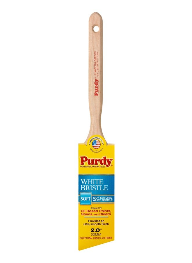 Purdy 144116420 White Bristle Angular Trim Extra Oregon Brush, 2-Inch, 6-Pack - Image 2