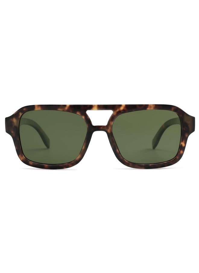 Sojos - Retro Aviator Sunglasses For Womens Mens Polarized Trendy Rectangle Designer Inspired Shades 80S 90S Sun Glasses Sj2342 - Image 1