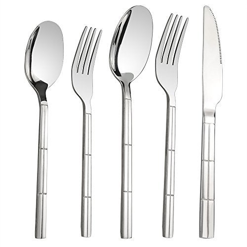 Lesbin 30-Piece Stainless Steel Flatware Silverware, Service for 6 - Image 1
