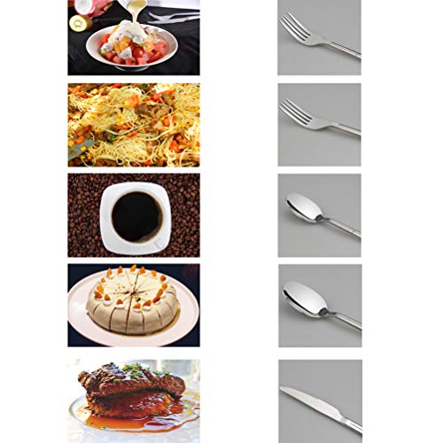 Lesbin 30-Piece Stainless Steel Flatware Silverware, Service for 6 - Image 3