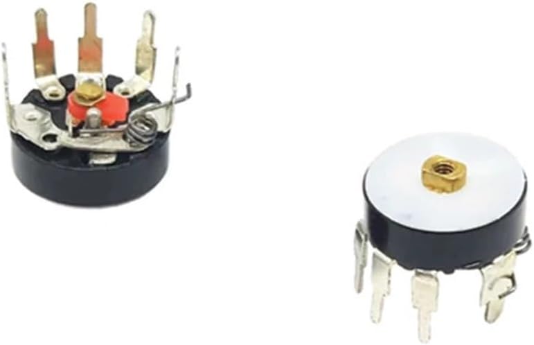 RV12MM Potentiometer RV12 B503 B103 B10K B50K Amplifier Volume with Switch Adjustable Resistor 5Pcs(Flat Foot B10K) - Image 3