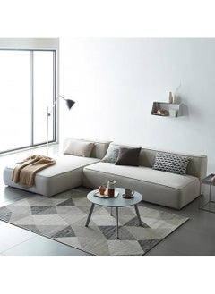 A to Z Furniture Aira Modern L-Shaped Sectionals Sofa in Beige Color 2 Pieces Sectional Sofa  - Image 2