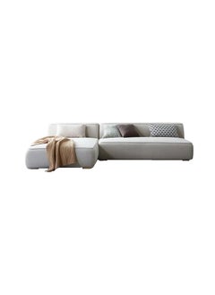 A to Z Furniture Aira Modern L-Shaped Sectionals Sofa in Beige Color 2 Pieces Sectional Sofa  - Image 3