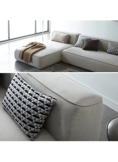 A to Z Furniture Aira Modern L-Shaped Sectionals Sofa in Beige Color 2 Pieces Sectional Sofa  - Image 4