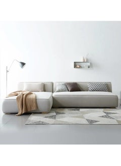 A to Z Furniture Aira Modern L-Shaped Sectionals Sofa in Beige Color 2 Pieces Sectional Sofa  - Image 1