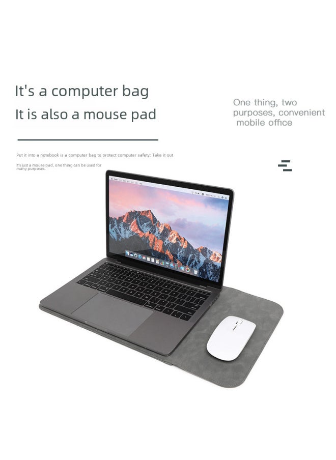 Macbook Air Sleeve Bag Suitable For Apple Notebook Protective Cover For Huawei 14-inch Handbag-Color:Vertical Splicing Beautiful Sheep-Black (inner Bag + Power Package)-Applicable Model:13 Inch Air/pro(A2337/A1989/A2179/A2338/A1708)