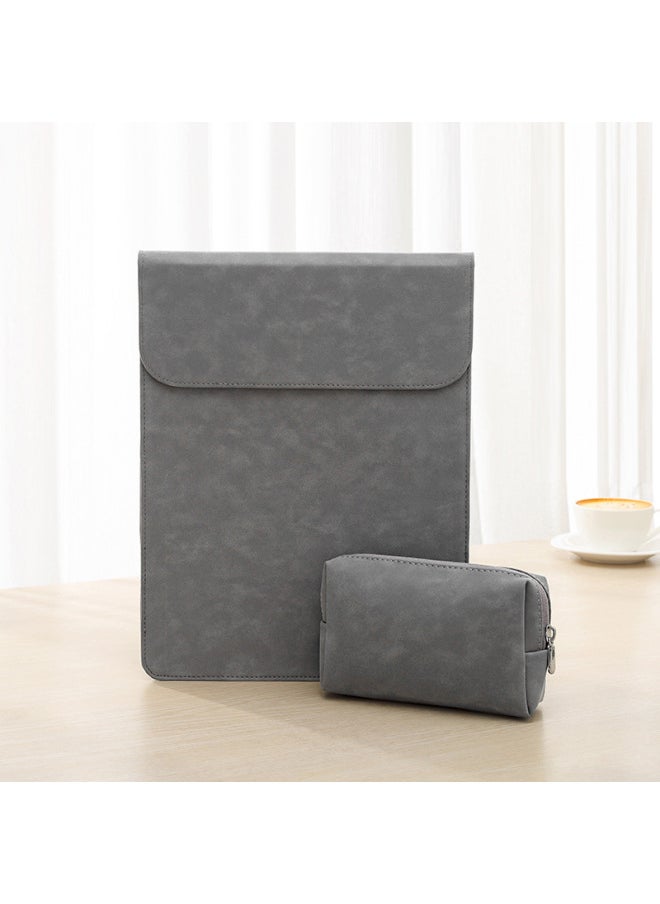 Macbook Air Sleeve Bag Suitable For Apple Notebook Protective Cover For Huawei 14-inch Handbag-Color:Vertical Splicing Beautiful Sheep-Black (inner Bag + Power Package)-Applicable Model:13 Inch Air/pro(A2337/A1989/A2179/A2338/A1708)