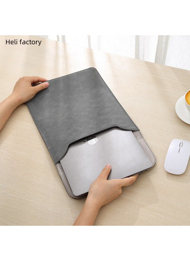 Macbook Air Sleeve Bag Suitable For Apple Notebook Protective Cover For Huawei 14-inch Handbag-Color:Vertical Splicing Beautiful Sheep-Black (inner Bag + Power Package)-Applicable Model:13 Inch Air/pro(A2337/A1989/A2179/A2338/A1708)